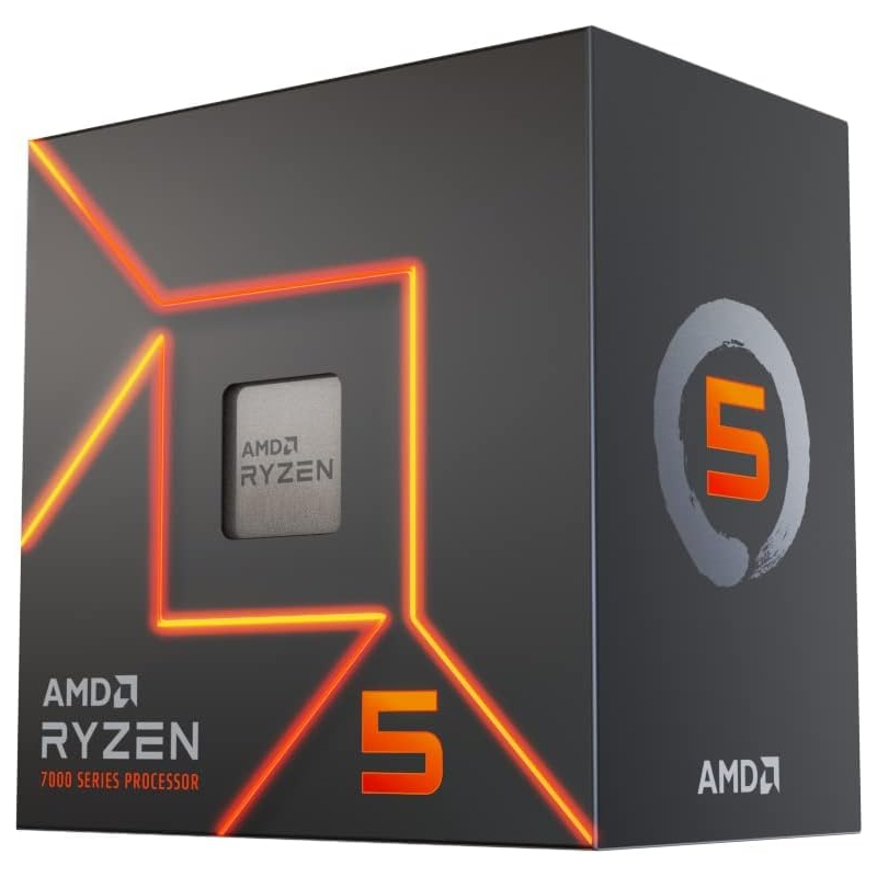 AMD Ryzen 5 7500F MPK 3.7GHz-5GHz, 38MB, 65W, 6/12, AM5, Wraith Stealth 2.EL İşlemci