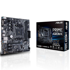 ASUS PRIME A320M-K A320 AM4 AMD Ryzen™ DDR4 3200(O.C.) MHz M.2 USB 3.1 Anakart